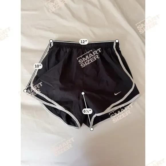 Nike Women’s Running Shorts | Size Small | Black with White Trim | Mesh Panels - Picture 2 of 6